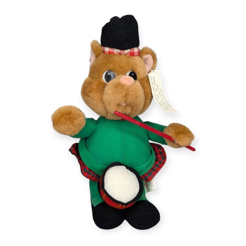 Vintage 1991 Sugar Loaf Highland Bears Drummer Bear Plush Bear with Tags